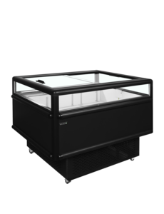 Tefcold Tefcold UHD201 /Black | Zwarte impulskoeler/-vriezer | 165L | -2 tot 5 / -24 tot -18°C | Energielabel F | 1255 x 1015 x 962mm