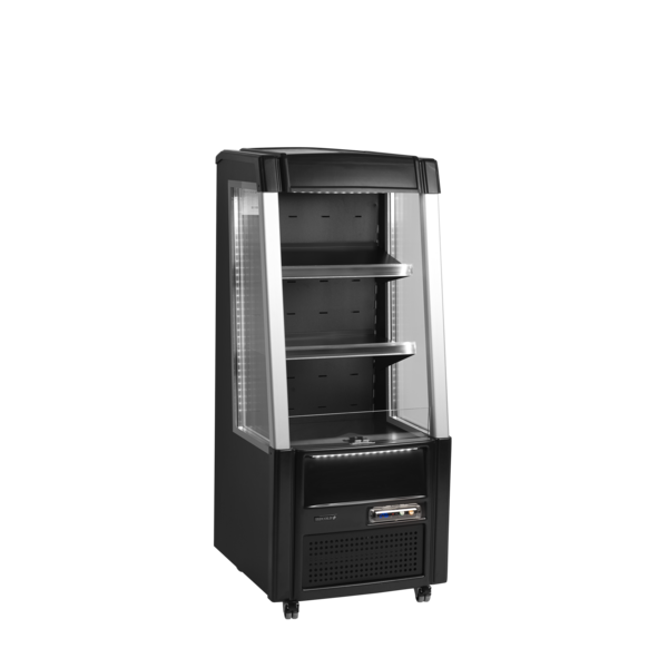 Tefcold Tefcold ODC60 BLACK | Multideck - Laag open front | 161L | +5 tot +8°C | Energielabel E | 640 x 640 x 1540mm