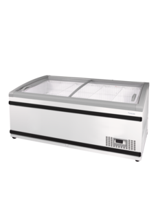 Tefcold Tefcold Diepvrieseiland met glazen schuifdeksels | NEWLINZ170 | 411L | -24 tot -16°C | Energielabel C | 1700 x 885 x 840mm