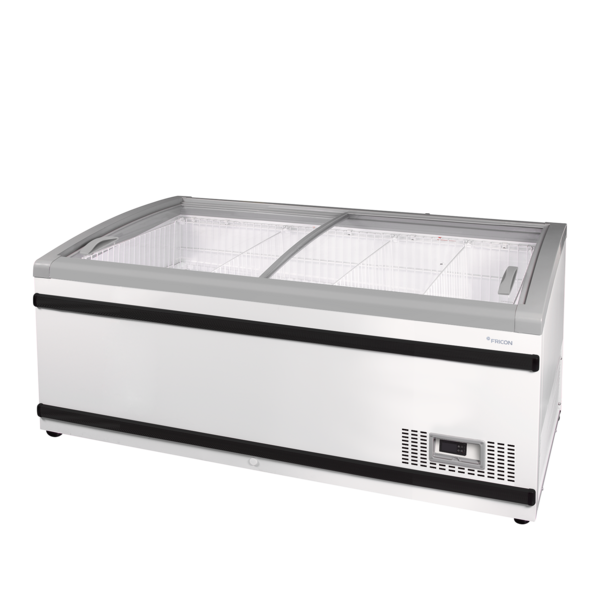 Tefcold Tefcold Diepvrieseiland met glazen schuifdeksels | NEWLINZ170 | 411L | -24 tot -16°C | Energielabel C | 1700 x 885 x 840mm