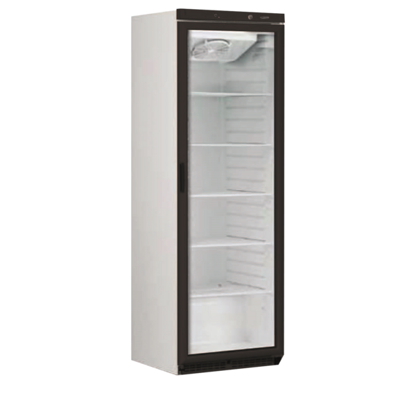 Framec Framec DV40ZWART | Geventileerde neg. vitrine deurkader zwart | 360L | -25 tot +5°C | Energielabel D | 600 x 620 x 1865mm