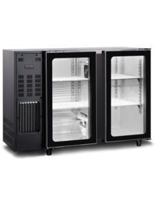 Tefcold Tefcold TBC2G 145B | Barkast met glas deuren (FGB251/145V) | 261L | +2 tot +8°C | Energielabel C | 1455 x 565 x 890mm