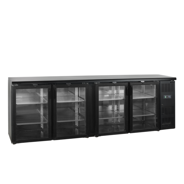 Tefcold Tefcold Backbar koeler | CBC410G (SG4) | 605L | +2 tot +10°C | Energielabel C | 2542 x 513 x 860mm