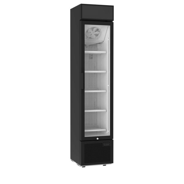 Tefcold Tefcold Displayvrieskast | FSF176VH B | 113L | -23 tot -12°C | Energielabel E | 435 x 531 x 2016mm