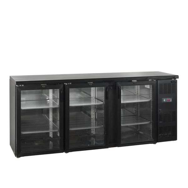 Tefcold Tefcold Backbar koeler | CBC310G (SG3) | 442L | +2 tot +10°C | Energielabel C | 2002 x 513 x 860mm