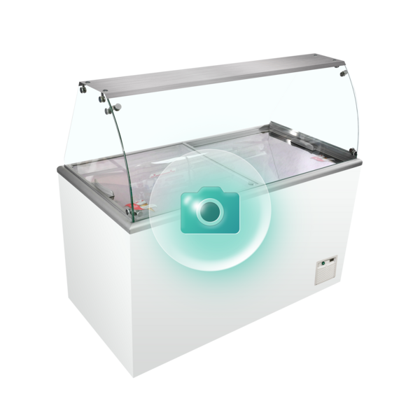 Tefcold Tefcold Vriezer voor schepijs | IDA200-W1+ | 163L | -23 tot -16°C | Energielabel C | 764 x 694 x 1330mm