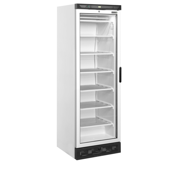 Tefcold Tefcold UFFS371G L/H | Vitrinevrieskast, linksdraaiend | 270L | -23 tot -18°C | Energielabel C | 595 x 640 x 1840mm