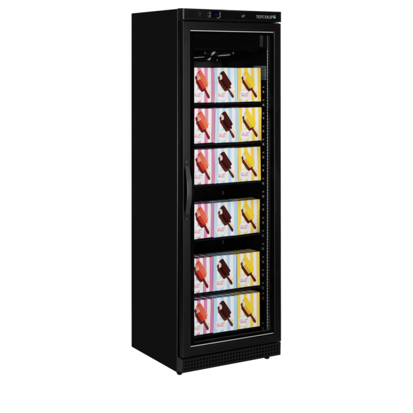 Tefcold Tefcold Displayvrieskast | UF400VGB | 340L | -24 tot -10°C | Energielabel C | 600 x 585 x 1855mm