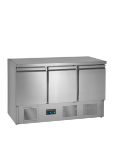 Tefcold Tefcold SA1365 S/S | Saladette-koelwerkbank GN1/1 | 368L | +2 tot +10°C | Energielabel C | 1365 x 700 x 877mm