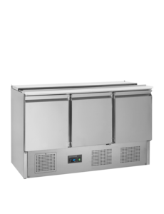 Tefcold Tefcold SA1365 | Saladette-koelwerkbank GN1/1 | 368L | +2 tot +10°C | 1365 x 700 x 877mm