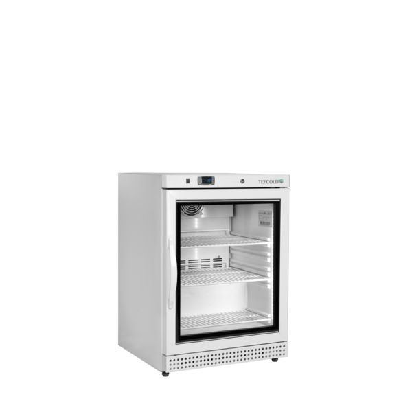 Tefcold Tefcold Displayvrieskast | UF200VGW | 120L | -24 tot -10°C | Energielabel D | 600 x 595 x 850mm