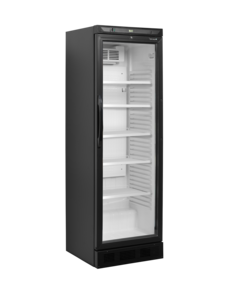 Tefcold Tefcold Flessenkoeler | CEV425 1 LED Int. White  Ext. Black (T401) | 345L | +2 tot +10°C | Energielabel D | 595 x 600 x 1840mm