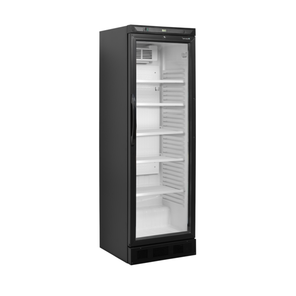 Tefcold Tefcold Flessenkoeler | CEV425 1 LED Int. White  Ext. Black (T401) | 345L | +2 tot +10°C | Energielabel D | 595 x 600 x 1840mm