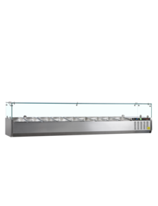 Tefcold Tefcold GVC38-200 | Koelvitrine GN1/3 | 63.9L | +2 tot +8°C | 2000 x 395 x 448mm