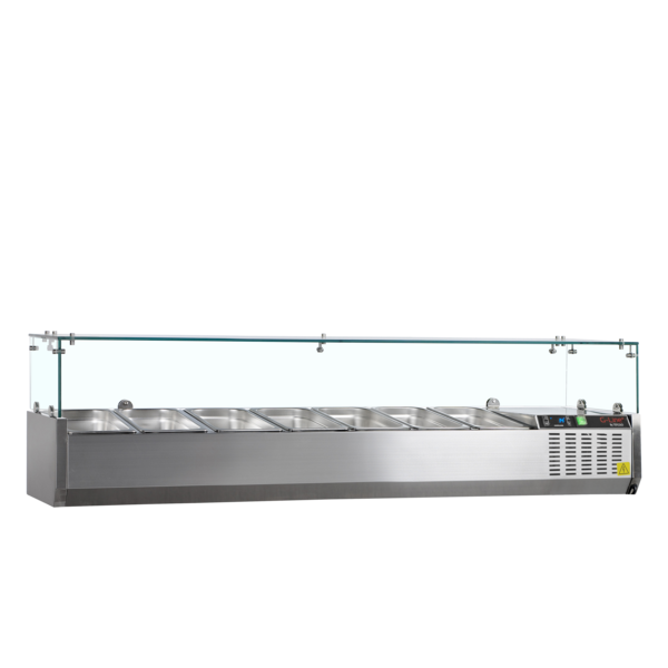 Tefcold Tefcold GVC38-160 | Koelvitrine GN1/3 | 49.7L | +2 tot +8°C | 1600 x 395 x 448mm