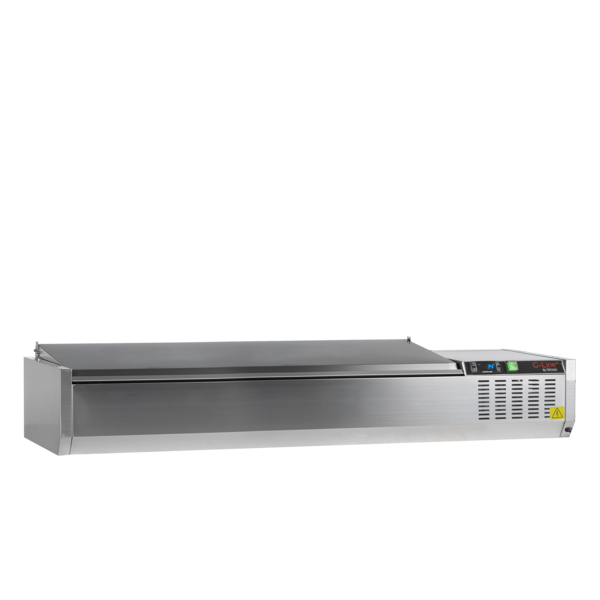 Tefcold Tefcold GVC33-160 S/S | Koelvitrine GN1/4 | 36.4L | +2 tot +8°C | 1600 x 335 x 288.5mm