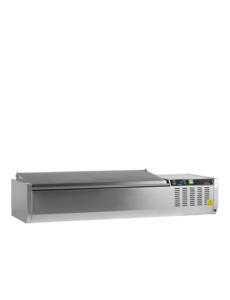 Tefcold Tefcold GVC38-120 S/S | Koelvitrine GN1/3 | 28.4L | +2 tot +8°C | 1200 x 395 x 288.5mm