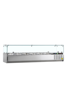 Tefcold Tefcold GVC33-140 | Koelvitrine GN1/4 | 31L | +2 tot +8°C | 1400 x 335 x 448mm