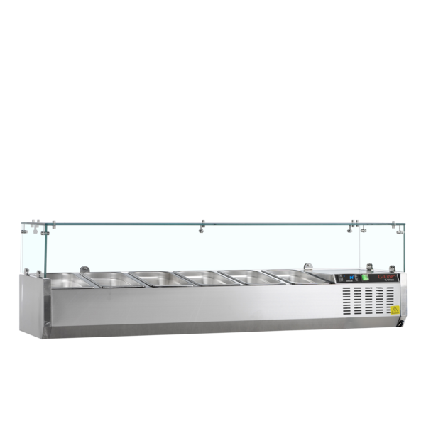 Tefcold Tefcold GVC33-140 | Koelvitrine GN1/4 | 31L | +2 tot +8°C | 1400 x 335 x 448mm