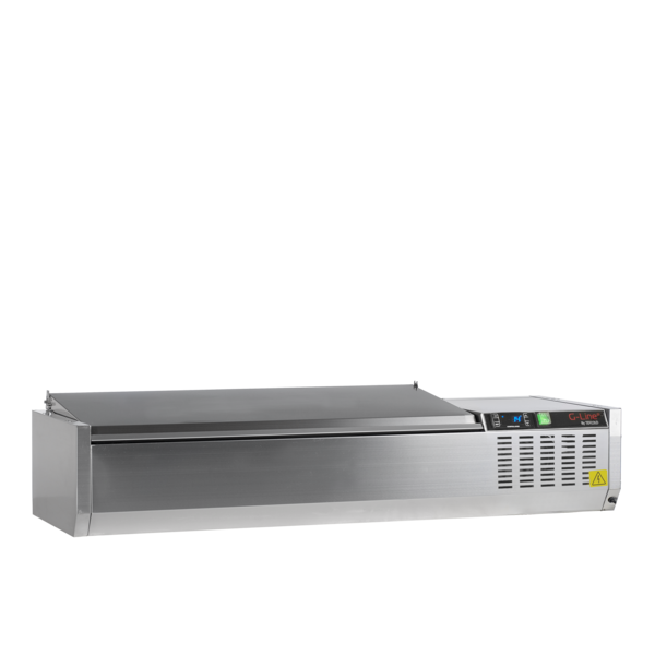 Tefcold Tefcold GVC33-120 S/S | Koelvitrine GN1/4 | 26L | +2 tot +8°C | 1200 x 335 x 288.5mm
