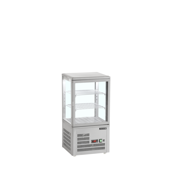 Tefcold Tefcold UPD60-GREY | Koelvitrine - countertop | 58L | +2 tot +12°C | Energielabel C | 428 x 386 x 855mm