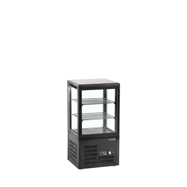 Tefcold Tefcold UPD60-BLACK | Koelvitrine - countertop | 58L | +2 tot +12°C | Energielabel C | 428 x 386 x 855mm