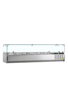 Tefcold Tefcold GVC33-150 | Koelvitrine GN1/4 | 36.4L | +2 tot +8°C | 1500 x 335 x 448mm