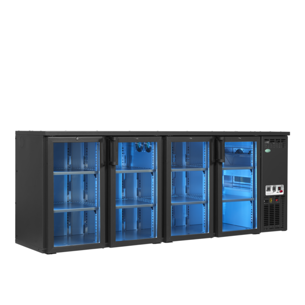 Tefcold Tefcold Hoogwaardige barkoeler | SCL-2222GMU+ | 574L | +2 tot +10°C | Energielabel D | 2200 x 560 x 820mm
