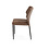 Veba Louis - Stapelbare stoel met kunstlederen bekleding | Cognac | 49x56x80(H)cm | 52001