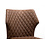 Veba Louis - Stapelbare stoel met kunstlederen bekleding | Cognac | 49x56x80(H)cm | 52001