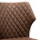 Veba Louis - Stapelbare stoel met kunstlederen bekleding | Cognac | 49x56x80(H)cm | 52001