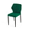 Veba Louis - Stapelbare stoel met velours bekleding | Groen | 49x56x80(H)cm | 52002