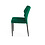 Veba Louis - Stapelbare stoel met velours bekleding | Groen | 49x56x80(H)cm | 52002