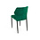 Veba Louis - Stapelbare stoel met velours bekleding | Groen | 49x56x80(H)cm | 52002