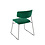 Veba Mundo - Stapelbare stoel met velours bekleding | Groen | 48x57x78(H)cm | 53003