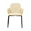 Veba Paddy - Stapelbare gestoffeerde armstoel | Zand | 56x56x82(H)cm | 51005