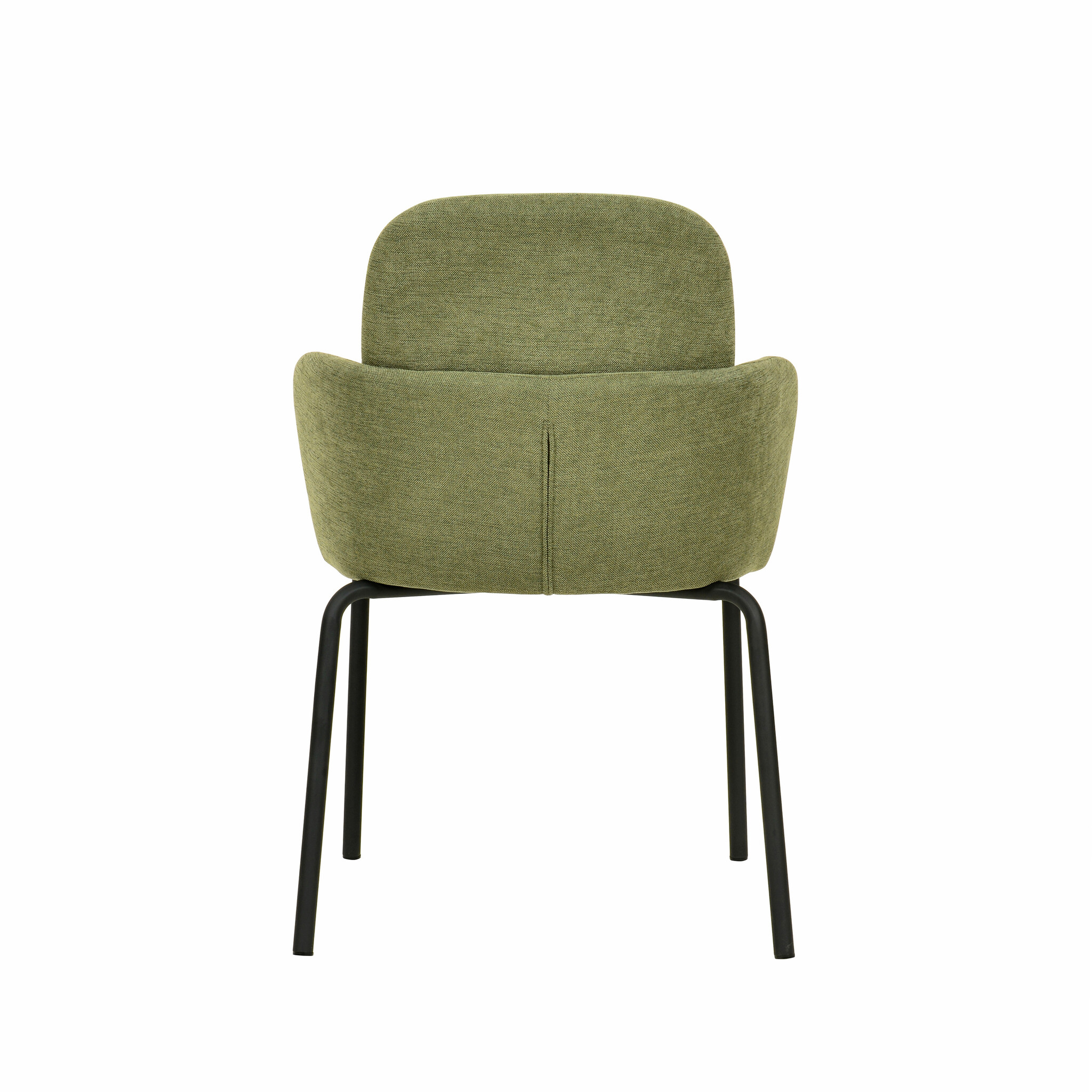 Veba Paddy - Stapelbare gestoffeerde armstoel | Groen | 56x56x82(H)cm | 51006, foto 4 van 4