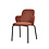 Veba Paddy - Stapelbare gestoffeerde armstoel | Bruin-Rood | 56x56x82(H)cm | 51007