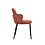 Veba Paddy - Stapelbare gestoffeerde armstoel | Bruin-Rood | 56x56x82(H)cm | 51007