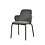 Veba Paddy - Stapelbare gestoffeerde armstoel | Donker grijs | 56x56x82(H)cm | 51008