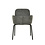 Veba Paddy - Stapelbare gestoffeerde armstoel | Donker grijs | 56x56x82(H)cm | 51008