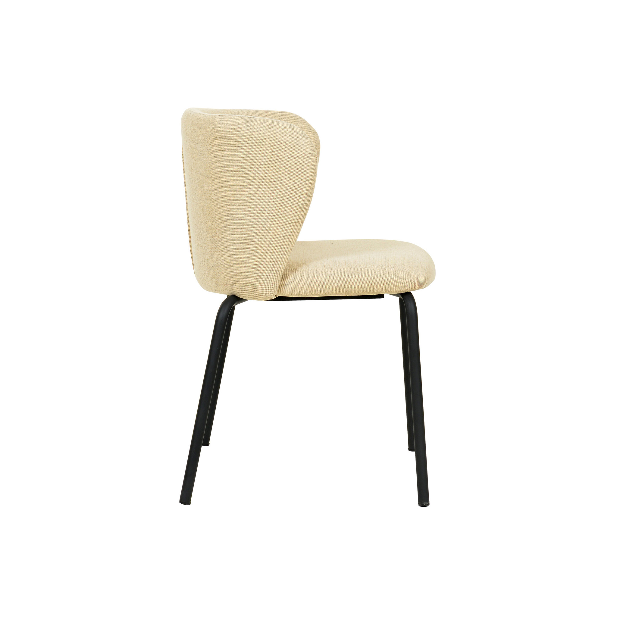 Veba Break - Stapelbare gestoffeerde stoel | Zand | 55x53x75(H)cm | 51011, foto 3 van 4