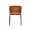 Veba Break - Stapelbare gestoffeerde stoel | Bruin-Rood | 55x53x75(H)cm | 51013