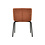 Veba Break - Stapelbare gestoffeerde stoel | Bruin-Rood | 55x53x75(H)cm | 51013