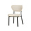 Veba Duko - Stapelbare gestoffeerde stoel | Zand | 53x55x83(H)cm | 51021
