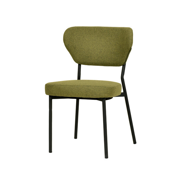 Veba Duko - Stapelbare gestoffeerde stoel | Groen | 53x55x83(H)cm | 51022