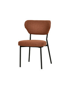 Veba Duko - Stapelbare gestoffeerde stoel | Bruin | 53x55x83(H)cm | 51023