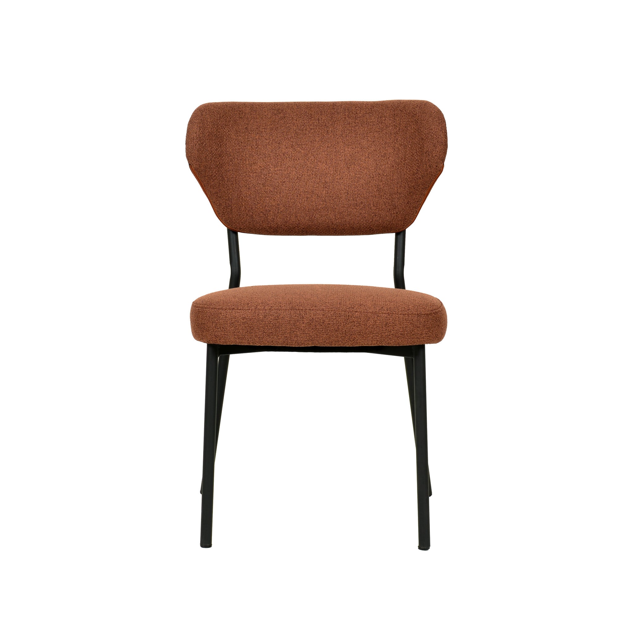 Veba Duko - Stapelbare gestoffeerde stoel | Bruin | 53x55x83(H)cm | 51023, foto 2 van 4