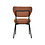 Veba Duko - Stapelbare gestoffeerde stoel | Bruin | 53x55x83(H)cm | 51023