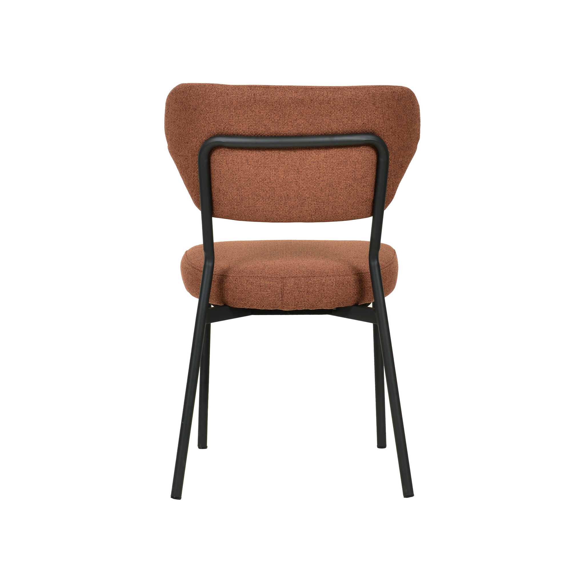 Veba Duko - Stapelbare gestoffeerde stoel | Bruin | 53x55x83(H)cm | 51023, foto 4 van 4
